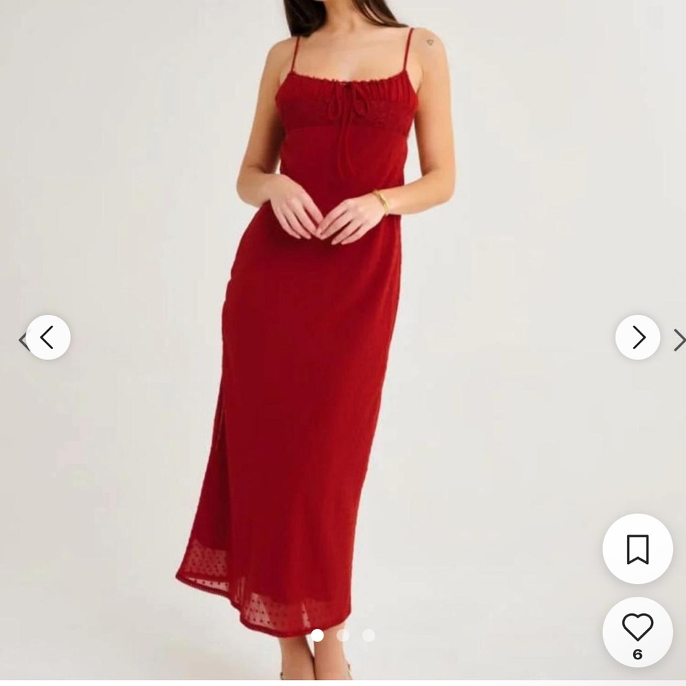 Rumored Red Midi Dress